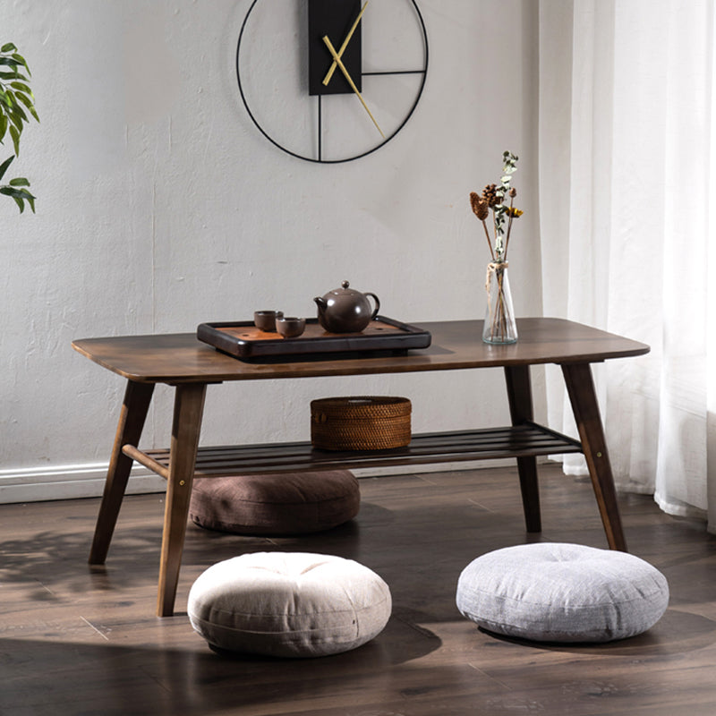 4 Legs 1 Single Coffee Table with Wood Accents Modern Rectangular Cocktail Table Clearhalo 'Coffee & Accent Tables' 'Coffee Tables' 'coffee_tables' 'furn' 'furn_coffee_tables' 'Furniture' 'furniture_coffee_tables' 'Living Room Furniture' 5040228