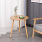 3 Legs End Table Natural/ White/ Yellow Round Wood Side End Table 20"L x 20"W x 20.5"H Natural Clearhalo 'Coffee & Accent Tables' 'End & Side Tables' 'end_side_table' 'end_side_tables' 'furn' 'furn_end_side_tables' 'Furniture' 'furniture_end_side_table' 'Living Room Furniture' 5041636