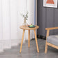 3 Legs End Table Natural/ White/ Yellow Round Wood Side End Table 16"L x 16"W x 20.5"H Natural Clearhalo 'Coffee & Accent Tables' 'End & Side Tables' 'end_side_table' 'end_side_tables' 'furn' 'furn_end_side_tables' 'Furniture' 'furniture_end_side_table' 'Living Room Furniture' 5041655