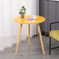 3 Legs End Table Natural/ White/ Yellow Round Wood Side End Table 23.6"L x 23.6"W x 28.3"H Yellow Clearhalo 'Coffee & Accent Tables' 'End & Side Tables' 'end_side_table' 'end_side_tables' 'furn' 'furn_end_side_tables' 'Furniture' 'furniture_end_side_table' 'Living Room Furniture' 5041658