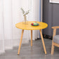 3 Legs End Table Natural/ White/ Yellow Round Wood Side End Table 23.6"L x 23.6"W x 20.5"H Yellow Clearhalo 'Coffee & Accent Tables' 'End & Side Tables' 'end_side_table' 'end_side_tables' 'furn' 'furn_end_side_tables' 'Furniture' 'furniture_end_side_table' 'Living Room Furniture' 5041660
