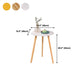 3 Legs End Table Natural/ White/ Yellow Round Wood Side End Table Clearhalo 'Coffee & Accent Tables' 'End & Side Tables' 'end_side_table' 'end_side_tables' 'furn' 'furn_end_side_tables' 'Furniture' 'furniture_end_side_table' 'Living Room Furniture' 5041662