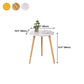 3 Legs End Table Natural/ White/ Yellow Round Wood Side End Table Clearhalo 'Coffee & Accent Tables' 'End & Side Tables' 'end_side_table' 'end_side_tables' 'furn' 'furn_end_side_tables' 'Furniture' 'furniture_end_side_table' 'Living Room Furniture' 5041667