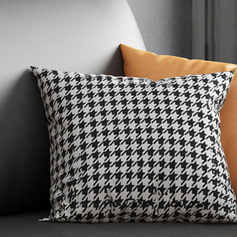 Square Arm Dark Gray Removable Cushions Modern Faux Leather Sofa Clearhalo 'furn' 'furn_sectionals' 'Furniture' 'furniture_sectionals' 'Living Room Furniture' 'Sectionals' 5041697