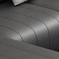 Square Arm Dark Gray Removable Cushions Modern Faux Leather Sofa Clearhalo 'furn' 'furn_sectionals' 'Furniture' 'furniture_sectionals' 'Living Room Furniture' 'Sectionals' 5041698