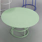 Frame Shaped Base Design Cocktail Table Multi-color Selection of Metal Round Coffee Table Clearhalo 'Coffee & Accent Tables' 'Coffee Tables' 'coffee_tables' 'furn' 'furn_coffee_tables' 'Furniture' 'furniture_coffee_tables' 'Living Room Furniture' 5041704