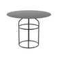 Frame Shaped Base Design Cocktail Table Multi-color Selection of Metal Round Coffee Table 24"L x 24"W x 18"H Black Clearhalo 'Coffee & Accent Tables' 'Coffee Tables' 'coffee_tables' 'furn' 'furn_coffee_tables' 'Furniture' 'furniture_coffee_tables' 'Living Room Furniture' 5041713