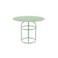Frame Shaped Base Design Cocktail Table Multi-color Selection of Metal Round Coffee Table 24"L x 24"W x 18"H Green Clearhalo 'Coffee & Accent Tables' 'Coffee Tables' 'coffee_tables' 'furn' 'furn_coffee_tables' 'Furniture' 'furniture_coffee_tables' 'Living Room Furniture' 5041723