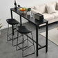 Balcony Bar Height Counter Height Table Modern Rectangle Footrest Pub Table Clearhalo 'Bar Furniture' 'Bar Tables' 'bar_tables' 'furn' 'furn_bar_tables' 'Furniture' 'furniture_bar_tables' 'Kitchen & Dining Furniture' 5041753