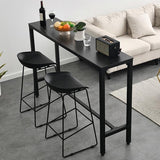 Balcony Bar Height Counter Height Table Modern Rectangle Footrest Pub Table Clearhalo 'Bar Furniture' 'Bar Tables' 'bar_tables' 'furn' 'furn_bar_tables' 'Furniture' 'furniture_bar_tables' 'Kitchen & Dining Furniture' 5041753