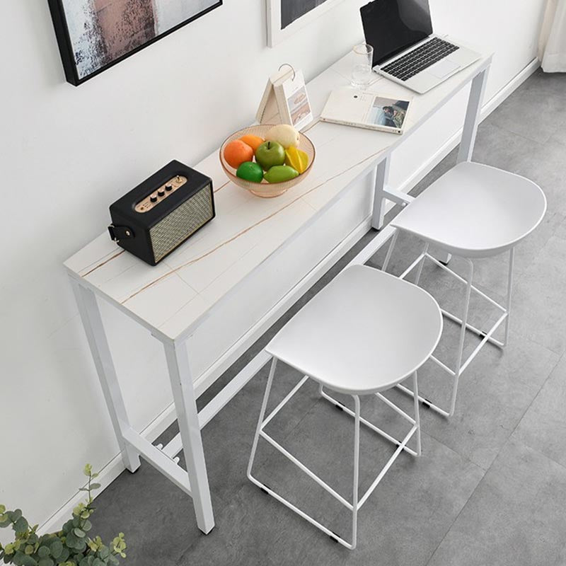 Balcony Bar Height Counter Height Table Modern Rectangle Footrest Pub Table Clearhalo 'Bar Furniture' 'Bar Tables' 'bar_tables' 'furn' 'furn_bar_tables' 'Furniture' 'furniture_bar_tables' 'Kitchen & Dining Furniture' 5041754