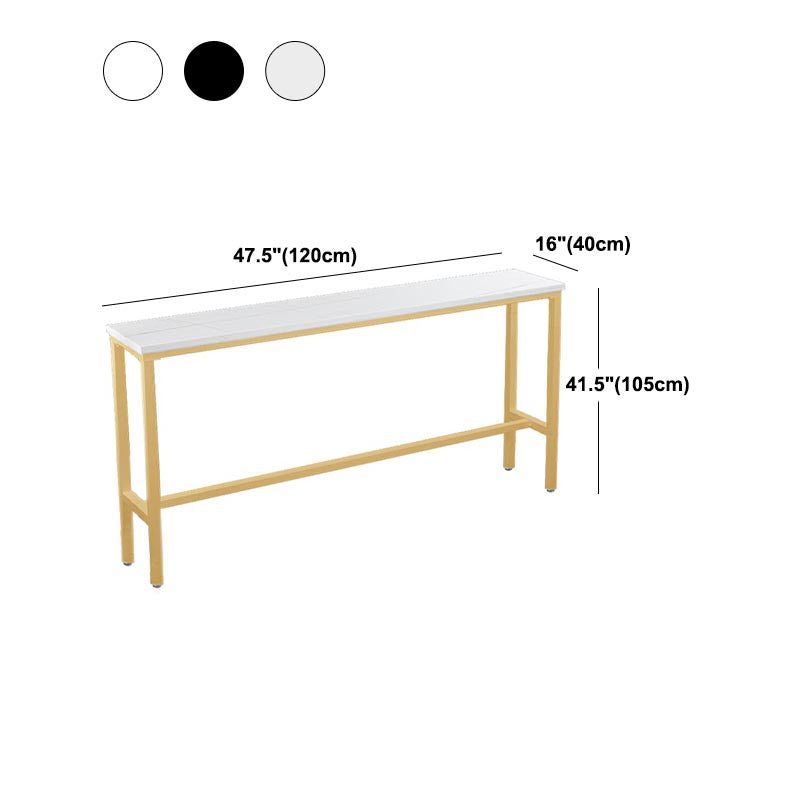 Balcony Bar Height Counter Height Table Modern Rectangle Footrest Pub Table Clearhalo 'Bar Furniture' 'Bar Tables' 'bar_tables' 'furn' 'furn_bar_tables' 'Furniture' 'furniture_bar_tables' 'Kitchen & Dining Furniture' 5041761