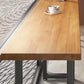 Pine Wood Bar Table Industrial Rectangle Bar Dining Table with Sled Base Clearhalo 'Bar Furniture' 'Bar Tables' 'bar_tables' 'furn' 'furn_bar_tables' 'Furniture' 'furniture_bar_tables' 'Kitchen & Dining Furniture' 5041768