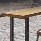 Pine Wood Bar Table Industrial Rectangle Bar Dining Table with Sled Base Clearhalo 'Bar Furniture' 'Bar Tables' 'bar_tables' 'furn' 'furn_bar_tables' 'Furniture' 'furniture_bar_tables' 'Kitchen & Dining Furniture' 5041769