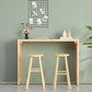 Modern Solid Wood Counter Wine Table Rectangle Fixed Table Indoor Patio Bar Table 47.2"L x 15.7"W x 41.3"H Natural Without Chairs Clearhalo 'Bar Furniture' 'Bar Tables' 'bar_tables' 'furn' 'furn_bar_tables' 'Furniture' 'furniture_bar_tables' 'Kitchen & Dining Furniture' 5041838