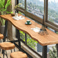 Living Room Modern Patio Bar Table Solid Wood Natural Footrest Bistro Bar Desk Clearhalo 'Bar Furniture' 'Bar Tables' 'bar_tables' 'furn' 'furn_bar_tables' 'Furniture' 'furniture_bar_tables' 'Kitchen & Dining Furniture' 5041863