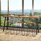 Living Room Modern Patio Bar Table Solid Wood Natural Footrest Bistro Bar Desk Clearhalo 'Bar Furniture' 'Bar Tables' 'bar_tables' 'furn' 'furn_bar_tables' 'Furniture' 'furniture_bar_tables' 'Kitchen & Dining Furniture' 5041867