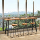 Living Room Modern Patio Bar Table Solid Wood Natural Footrest Bistro Bar Desk Clearhalo 'Bar Furniture' 'Bar Tables' 'bar_tables' 'furn' 'furn_bar_tables' 'Furniture' 'furniture_bar_tables' 'Kitchen & Dining Furniture' 5041869