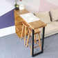 Modern Bar Wine Table with Storage Indoor Rectangle Counter Height Table in Natural Clearhalo 'Bar Furniture' 'Bar Tables' 'bar_tables' 'furn' 'furn_bar_tables' 'Furniture' 'furniture_bar_tables' 'Kitchen & Dining Furniture' 5041888