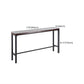 Wood Brown Bistro Accent Dining Table Industrial Rectangle Trestle Pub Table Clearhalo 'Bar Furniture' 'Bar Tables' 'bar_tables' 'furn' 'furn_bar_tables' 'Furniture' 'furniture_bar_tables' 'Kitchen & Dining Furniture' 5041913
