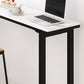 Modern White and Black Bistro Table Rectangle Footrest Cocktail Bar Table Clearhalo 'Bar Furniture' 'Bar Tables' 'bar_tables' 'furn' 'furn_bar_tables' 'Furniture' 'furniture_bar_tables' 'Kitchen & Dining Furniture' 5041919