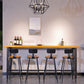 Industrial Style Wood Top Bar Table 42-inch Height Counter Table for Coffee Shop 78.7"L x 15.7"W x 41.3"H Without Chairs Clearhalo 'Bar Furniture' 'Bar Tables' 'bar_tables' 'furn' 'furn_bar_tables' 'Furniture' 'furniture_bar_tables' 'Kitchen & Dining Furniture' 5041931