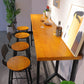 Industrial Style Wood Top Bar Table 42-inch Height Counter Table for Coffee Shop Clearhalo 'Bar Furniture' 'Bar Tables' 'bar_tables' 'furn' 'furn_bar_tables' 'Furniture' 'furniture_bar_tables' 'Kitchen & Dining Furniture' 5041933