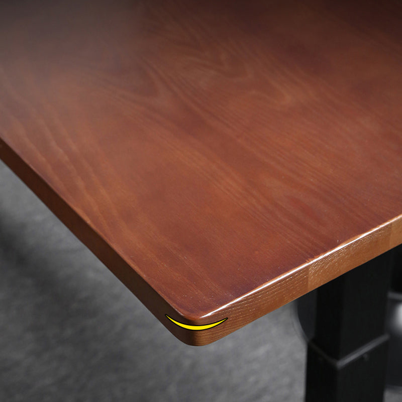 Industrial Style Wood Top Counter Table Liftable Bar Table for Coffee Shop Clearhalo 'Bar Furniture' 'Bar Tables' 'bar_tables' 'furn' 'furn_bar_tables' 'Furniture' 'furniture_bar_tables' 'Kitchen & Dining Furniture' 5041971