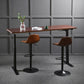 Industrial Style Wood Top Counter Table Liftable Bar Table for Coffee Shop Clearhalo 'Bar Furniture' 'Bar Tables' 'bar_tables' 'furn' 'furn_bar_tables' 'Furniture' 'furniture_bar_tables' 'Kitchen & Dining Furniture' 5041974