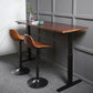 Industrial Style Wood Top Counter Table Liftable Bar Table for Coffee Shop Clearhalo 'Bar Furniture' 'Bar Tables' 'bar_tables' 'furn' 'furn_bar_tables' 'Furniture' 'furniture_bar_tables' 'Kitchen & Dining Furniture' 5041977