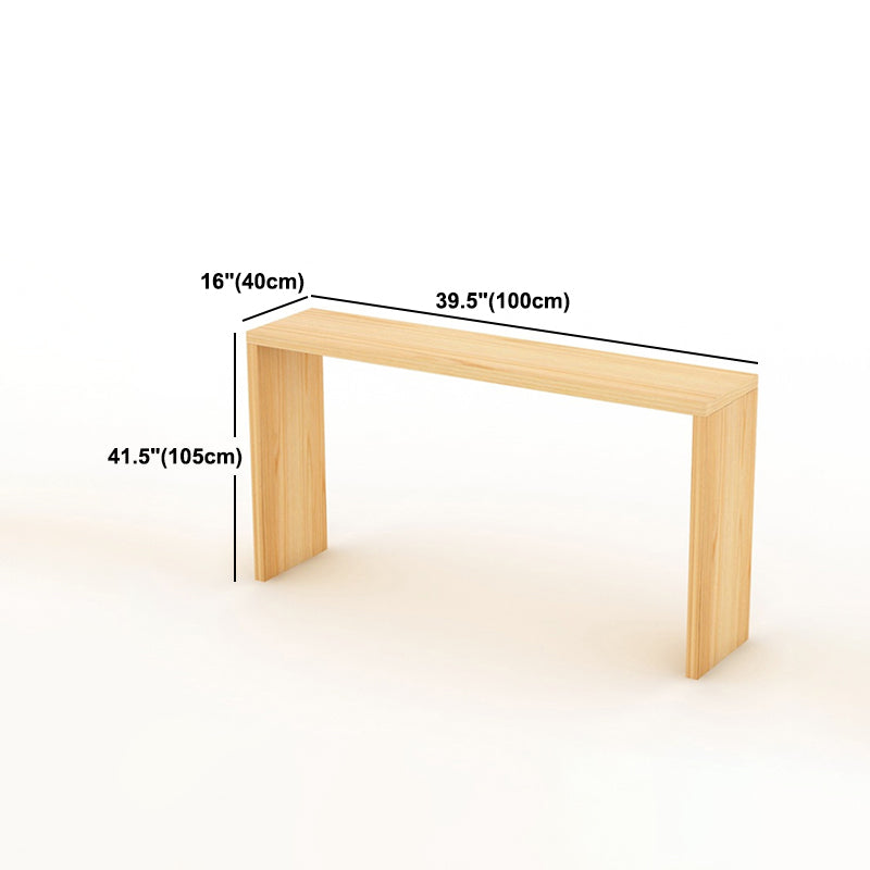 Rectangle Solid Wood Top Counter Table 42-inch Height Simple Bar Table Clearhalo 'Bar Furniture' 'Bar Tables' 'bar_tables' 'furn' 'furn_bar_tables' 'Furniture' 'furniture_bar_tables' 'Kitchen & Dining Furniture' 5042031