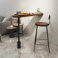 Industrial Style Wood Top Counter Table 42-inch Height Table for Dining Room 39"L x 14"W x 41"H Brown Without Chairs Clearhalo 'Bar Furniture' 'Bar Tables' 'bar_tables' 'furn' 'furn_bar_tables' 'Furniture' 'furniture_bar_tables' 'Kitchen & Dining Furniture' 5042035