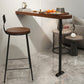 Industrial Style Wood Top Counter Table 42-inch Height Table for Dining Room Clearhalo 'Bar Furniture' 'Bar Tables' 'bar_tables' 'furn' 'furn_bar_tables' 'Furniture' 'furniture_bar_tables' 'Kitchen & Dining Furniture' 5042038
