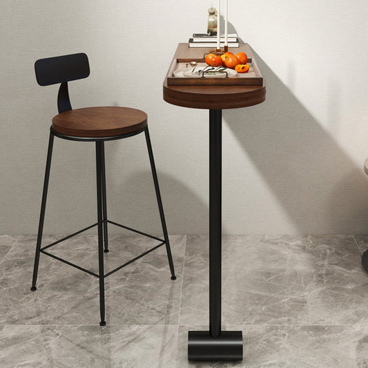 Industrial Style Wood Top Counter Table 42-inch Height Table for Dining Room Clearhalo 'Bar Furniture' 'Bar Tables' 'bar_tables' 'furn' 'furn_bar_tables' 'Furniture' 'furniture_bar_tables' 'Kitchen & Dining Furniture' 5042039