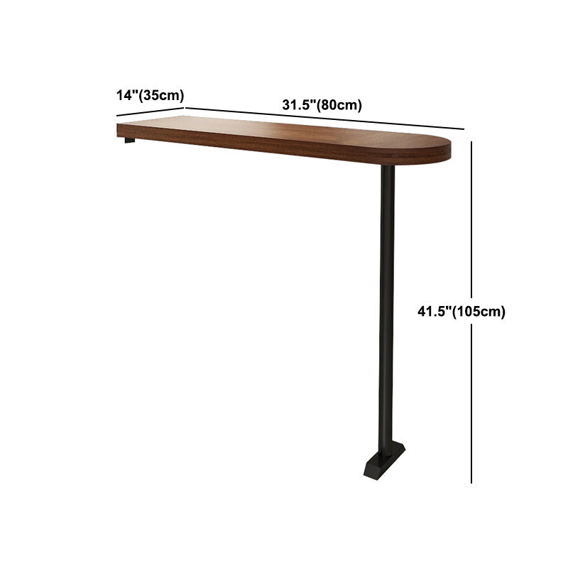 Industrial Style Wood Top Counter Table 42-inch Height Table for Dining Room Clearhalo 'Bar Furniture' 'Bar Tables' 'bar_tables' 'furn' 'furn_bar_tables' 'Furniture' 'furniture_bar_tables' 'Kitchen & Dining Furniture' 5042045