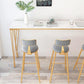 Glam Style Bar Table 42-inch Height Artificial Marble Bistro Table for Living Room Clearhalo 'Bar Furniture' 'Bar Tables' 'bar_tables' 'furn' 'furn_bar_tables' 'Furniture' 'furniture_bar_tables' 'Kitchen & Dining Furniture' 5042055