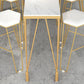 Glam Style Bar Table 42-inch Height Artificial Marble Bistro Table for Living Room Clearhalo 'Bar Furniture' 'Bar Tables' 'bar_tables' 'furn' 'furn_bar_tables' 'Furniture' 'furniture_bar_tables' 'Kitchen & Dining Furniture' 5042056