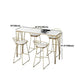 Glam Style Bar Table 42-inch Height Artificial Marble Bistro Table for Living Room Clearhalo 'Bar Furniture' 'Bar Tables' 'bar_tables' 'furn' 'furn_bar_tables' 'Furniture' 'furniture_bar_tables' 'Kitchen & Dining Furniture' 5042067