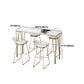 Glam Style Bar Table 42-inch Height Artificial Marble Bistro Table for Living Room Clearhalo 'Bar Furniture' 'Bar Tables' 'bar_tables' 'furn' 'furn_bar_tables' 'Furniture' 'furniture_bar_tables' 'Kitchen & Dining Furniture' 5042068