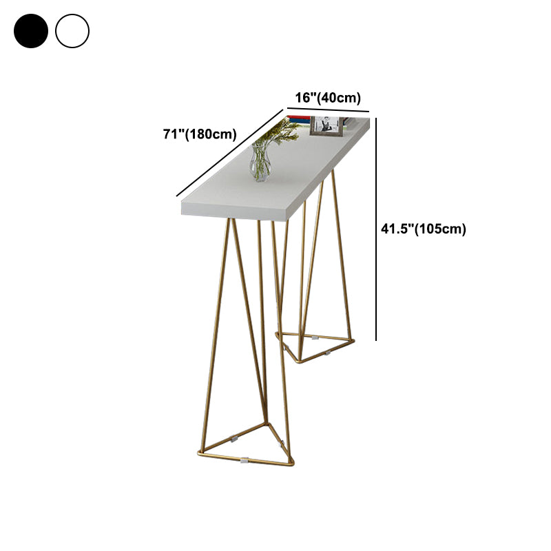 Glam Style Bar Table 42-inch Height Solid Wood Bistro Table for Living Room Clearhalo 'Bar Furniture' 'Bar Tables' 'bar_tables' 'furn' 'furn_bar_tables' 'Furniture' 'furniture_bar_tables' 'Kitchen & Dining Furniture' 5042088