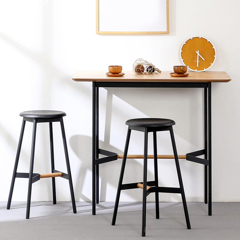 Modern Style Round Bar-stool Metal Counter Bar Stool for Restaurant Clearhalo 'Bar Furniture' 'Bar Stools' 'bar_stools' 'furn' 'furn_bar_stools' 'Furniture' 'furniture_bar_stools' 'Kitchen & Dining Furniture' 5042226