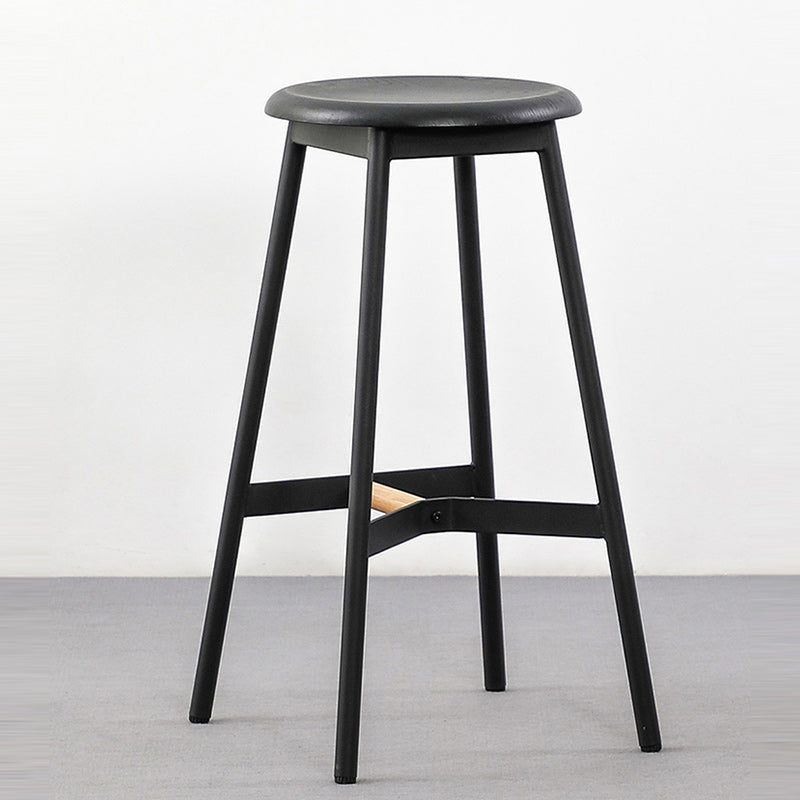 Modern Style Round Bar-stool Metal Counter Bar Stool for Restaurant Clearhalo 'Bar Furniture' 'Bar Stools' 'bar_stools' 'furn' 'furn_bar_stools' 'Furniture' 'furniture_bar_stools' 'Kitchen & Dining Furniture' 5042232