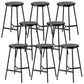 Modern Style Round Bar-stool Metal Counter Bar Stool for Restaurant Black 8 Piece Set Bar Stool(30"H) Clearhalo 'Bar Furniture' 'Bar Stools' 'bar_stools' 'furn' 'furn_bar_stools' 'Furniture' 'furniture_bar_stools' 'Kitchen & Dining Furniture' 5042237