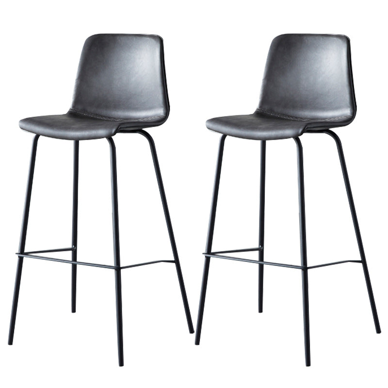 Nordic Style Bar Stool Metal Counter Bar Stool for Restaurant Clearhalo 'Bar Furniture' 'Bar Stools' 'bar_stools' 'furn' 'furn_bar_stools' 'Furniture' 'furniture_bar_stools' 'Kitchen & Dining Furniture' 5042249