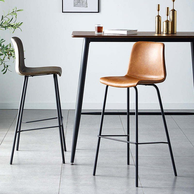 Nordic Style Bar Stool Metal Counter Bar Stool for Restaurant Clearhalo 'Bar Furniture' 'Bar Stools' 'bar_stools' 'furn' 'furn_bar_stools' 'Furniture' 'furniture_bar_stools' 'Kitchen & Dining Furniture' 5042250