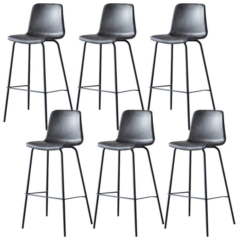 Nordic Style Bar Stool Metal Counter Bar Stool for Restaurant Clearhalo 'Bar Furniture' 'Bar Stools' 'bar_stools' 'furn' 'furn_bar_stools' 'Furniture' 'furniture_bar_stools' 'Kitchen & Dining Furniture' 5042252