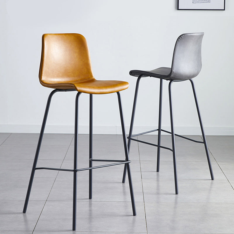 Nordic Style Bar Stool Metal Counter Bar Stool for Restaurant Clearhalo 'Bar Furniture' 'Bar Stools' 'bar_stools' 'furn' 'furn_bar_stools' 'Furniture' 'furniture_bar_stools' 'Kitchen & Dining Furniture' 5042254