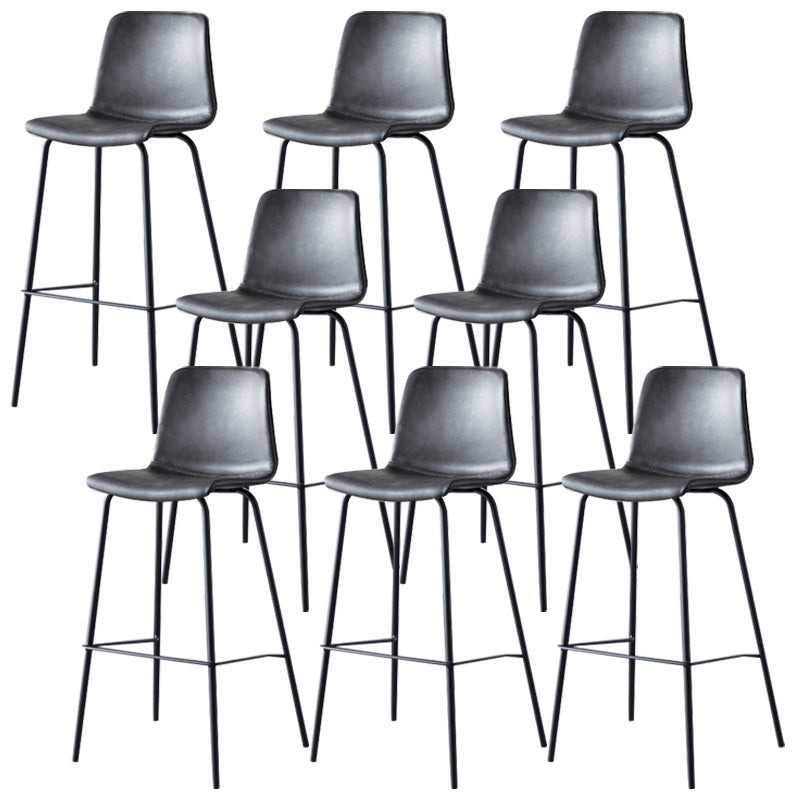 Nordic Style Bar Stool Metal Counter Bar Stool for Restaurant Clearhalo 'Bar Furniture' 'Bar Stools' 'bar_stools' 'furn' 'furn_bar_stools' 'Furniture' 'furniture_bar_stools' 'Kitchen & Dining Furniture' 5042255