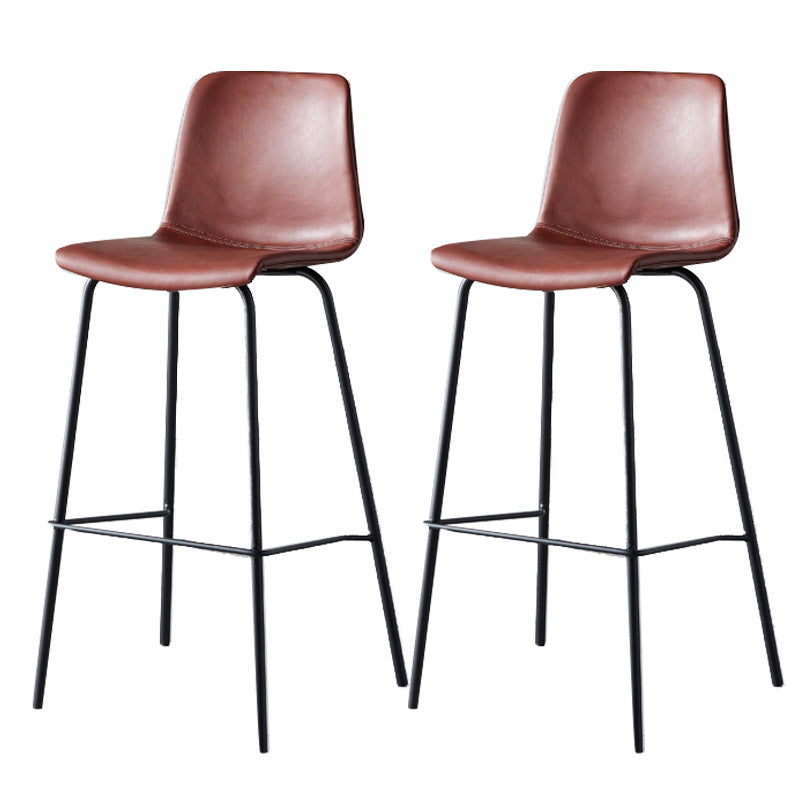 Nordic Style Bar Stool Metal Counter Bar Stool for Restaurant Clearhalo 'Bar Furniture' 'Bar Stools' 'bar_stools' 'furn' 'furn_bar_stools' 'Furniture' 'furniture_bar_stools' 'Kitchen & Dining Furniture' 5042257