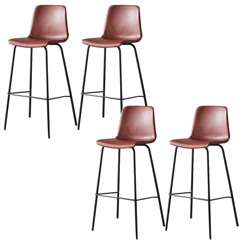 Nordic Style Bar Stool Metal Counter Bar Stool for Restaurant Clearhalo 'Bar Furniture' 'Bar Stools' 'bar_stools' 'furn' 'furn_bar_stools' 'Furniture' 'furniture_bar_stools' 'Kitchen & Dining Furniture' 5042259